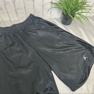 Nike Air Jordan Sri-fit black mesh stripes black basketball shorts